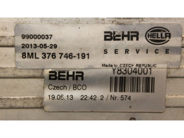 Интеркулер  8ML376746, 8ML376746   Audi A4 Allroad 