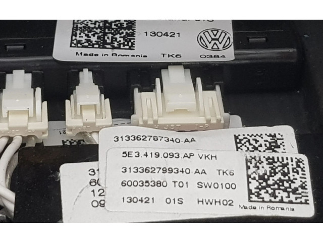 Руль Skoda Superb B8 (3V)  2015 - 2024 года 5E3419093AP, 5E3419093AP      