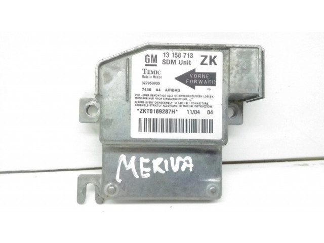 Блок подушек безопасности 13158713ZK, 327963935 Opel Meriva A