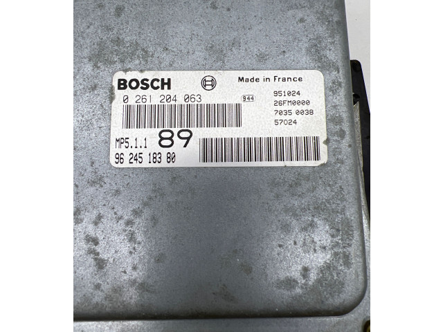 Řídící jednotka 9624518380, 0261204063 Peugeot 406 1998