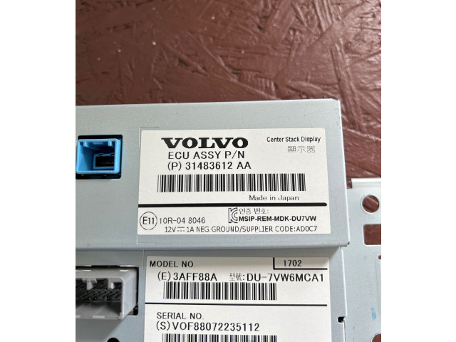Дисплей    31483612, 3AFF88A   Volvo S60
