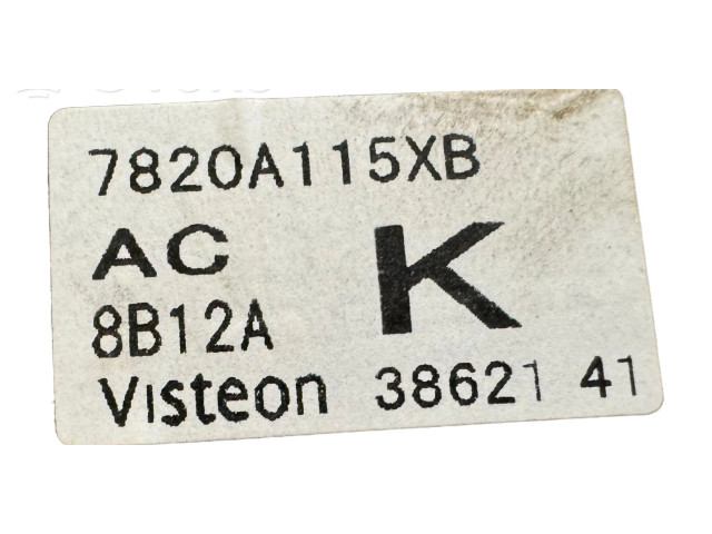 Блок управления климат-контролем 7820A115XB, 8B12A Mitsubishi Outlander