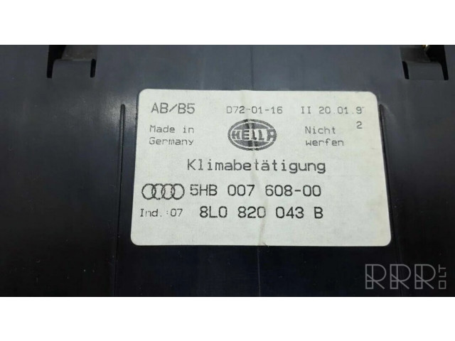 Блок управления климат-контролем 8l0820043b Audi A3 S3 8L