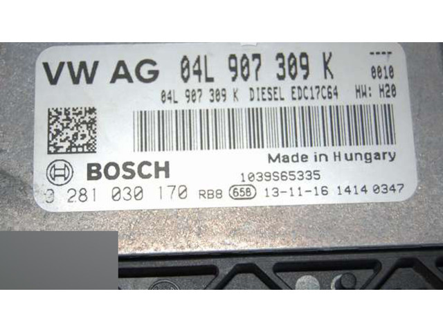 Řídící jednotka 04L907309K Volkswagen Caddy 2015