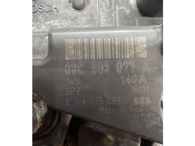 Генератор 03C903023A, 0124525093 Skoda Yeti (5L)