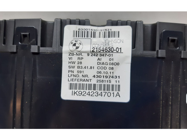 Přístrojová deska BMW X1 E84 2011 2154630, 9242347