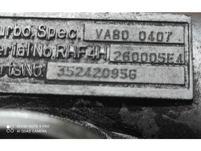 Turbodmychadlo Турбина VA800407, 260005F4 Chrysler Voyager