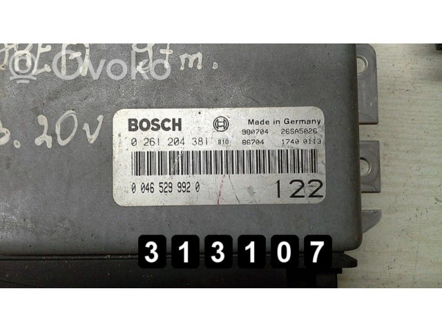 Блок управления двигателя 0261204381   Fiat Marea