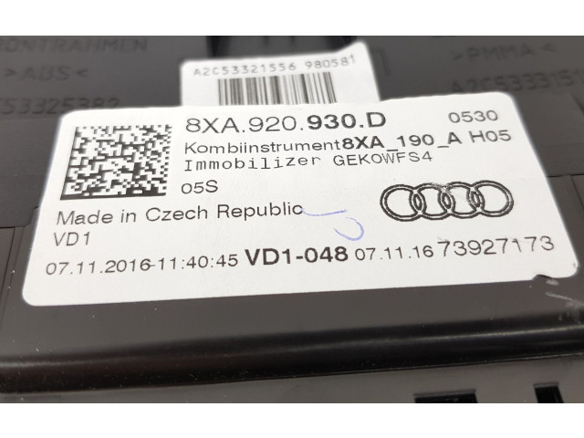 Панель приборов 8XA920930D, 8XA920930D   Audi A1       