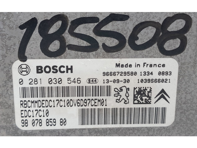 Řídící jednotka 9807885980, 185508   Citroen Berlingo 2013