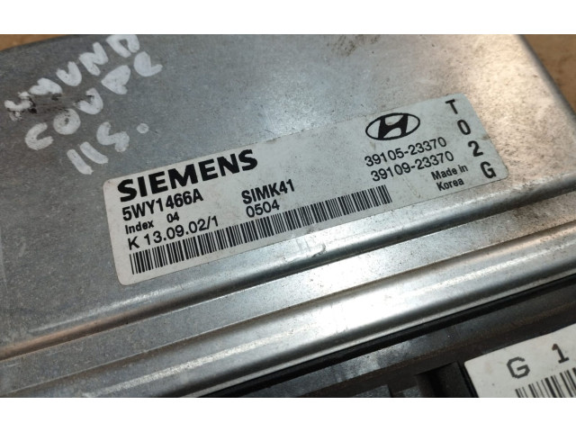 Блок управления двигателя 3910523370, 5WY1466A   Hyundai Coupe