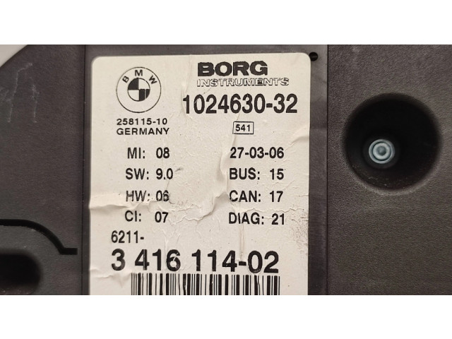 Панель приборов 3416114, 62113416114   BMW X3 E83       