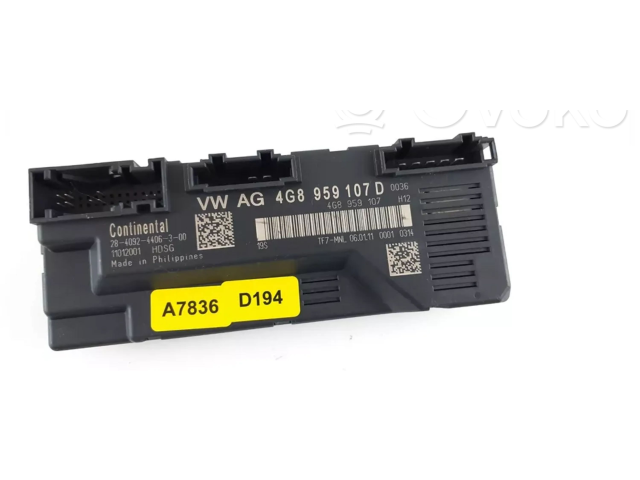 Блок управления крышки багажника 4G8959107D, 4G8959107   Audi A7 S7 4G   
