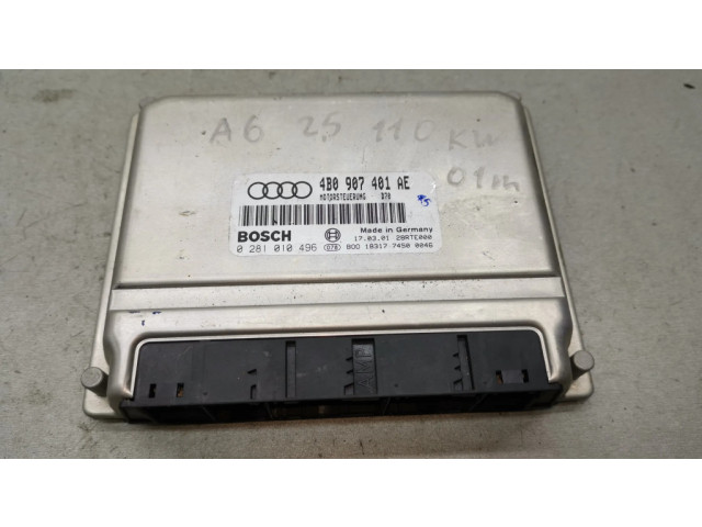 Řídící jednotka 4B0907401AE, 0281010496 Audi A6 S6 C5 4B 2000