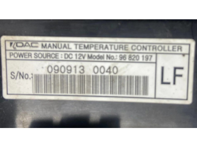 Блок управления климат-контролем 96820197, 0909130040 Chevrolet Captiva