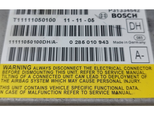 Блок подушек безопасности P31334542, 0285010943 Volvo S60