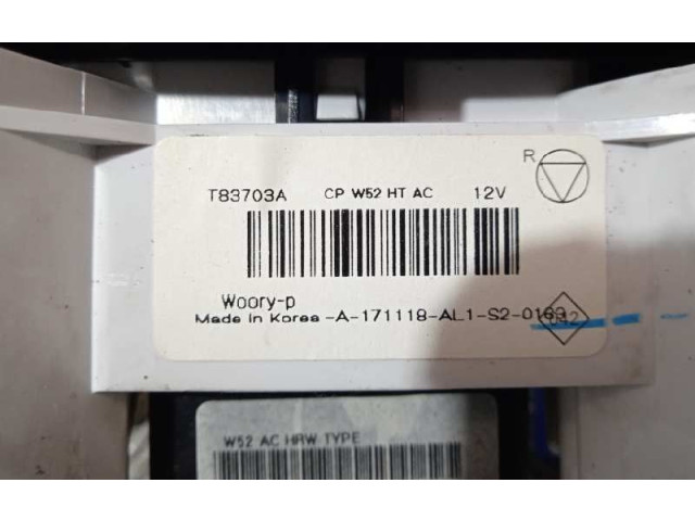 Модуль блока управления кондиционером T83703A Dacia Sandero