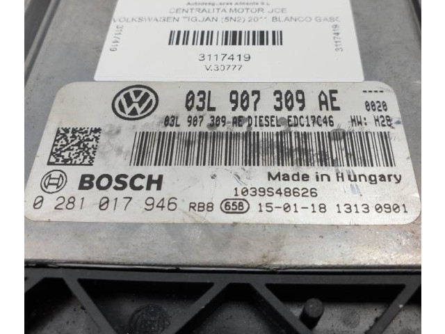 Řídící jednotka 0281017946 Volkswagen Tiguan 2002