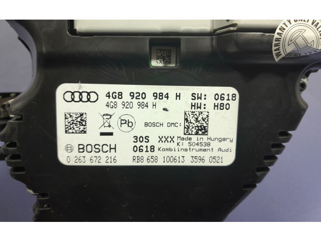 Панель приборов 4G8920984H, 4G8920984H Audi A7 S7 4G