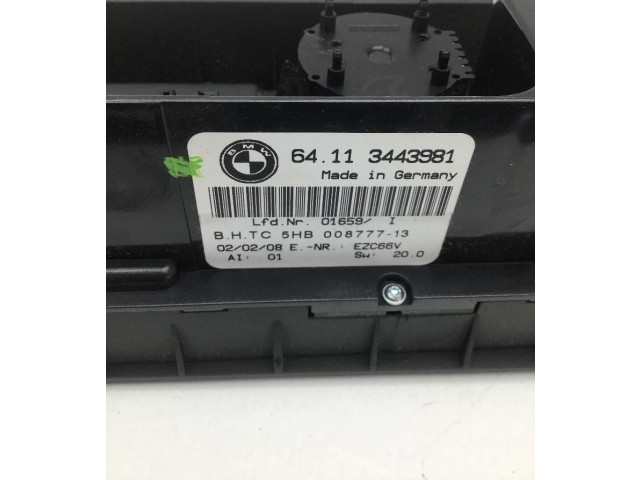 Блок управления климат-контролем 3443981   BMW X3 E83