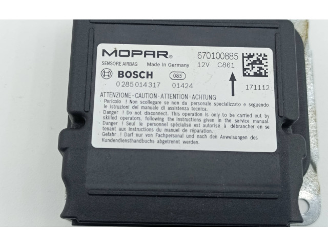 Блок подушек безопасности 670100885, 0285014317 Maserati Ghibli