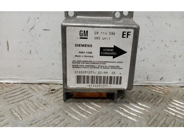 Блок подушек безопасности 5WK41150B, K6237396 Opel Tigra A