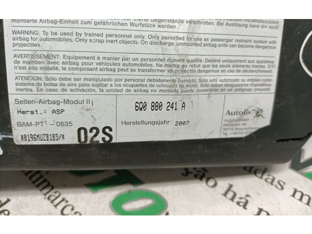 Подушка безопасности в сиденье SV25-04-16, 116   Skoda Fabia Mk2 (5J)