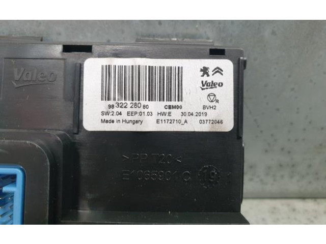 Блок комфорта 9832228080, 03772046   Peugeot 5008 II   
