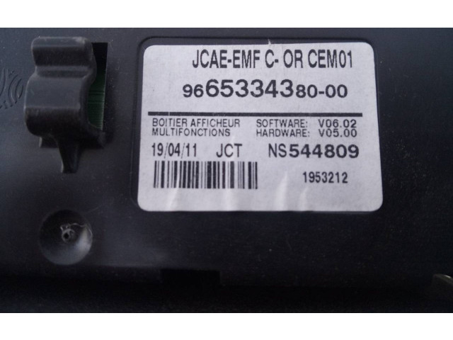 Дисплей 9665334380, E3-B2-39-3 Citroen C4 Aircross