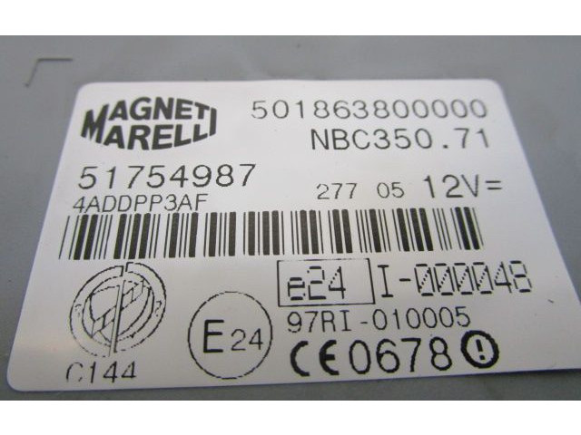 Комплект блоков управления 17840 Fiat Idea