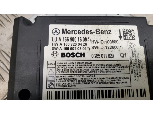 Блок подушек безопасности A1669001609   Mercedes-Benz GL X166