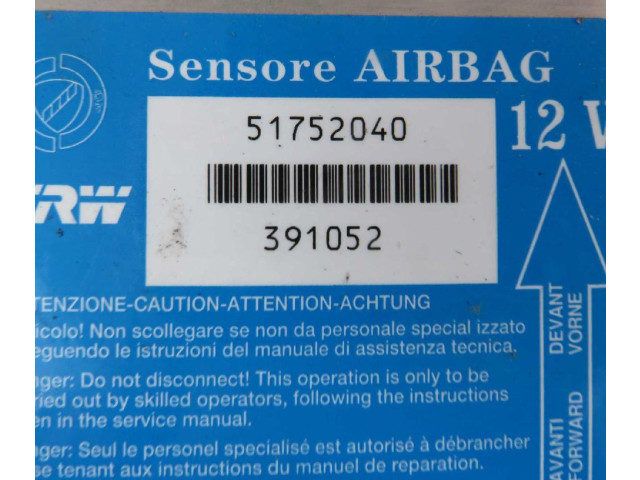 Блок подушек безопасности 51752040 Fiat Idea