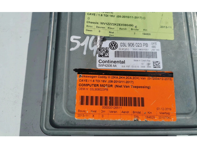 Řídící jednotka Volkswagen Caddy 2016