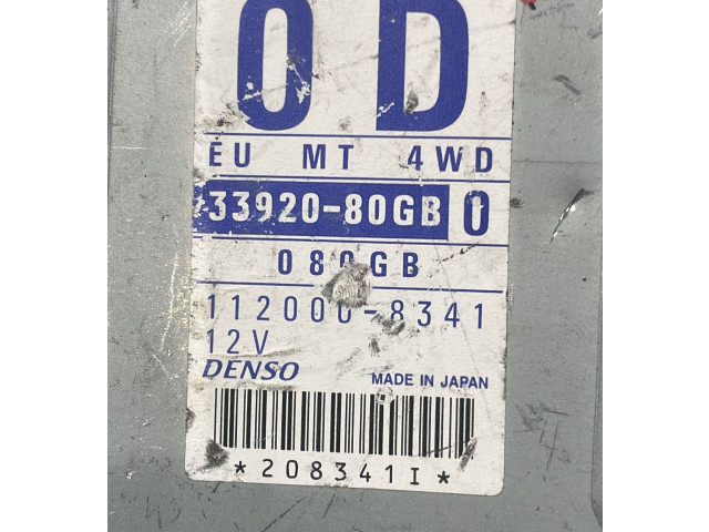 Блок управления двигателя 33920-80GB, 33920-80GB   Suzuki Ignis
