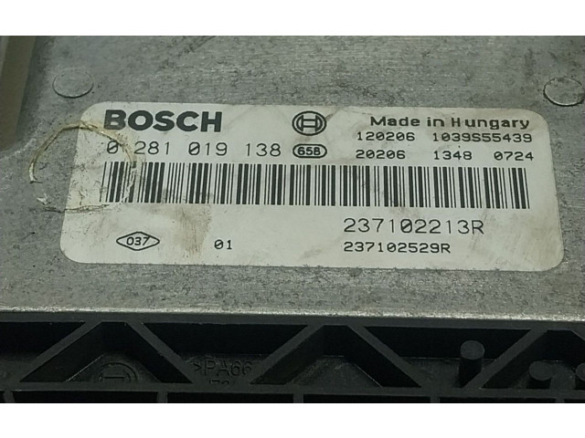 Блок управления двигателя 237102720R, 237102213R Dacia Lodgy