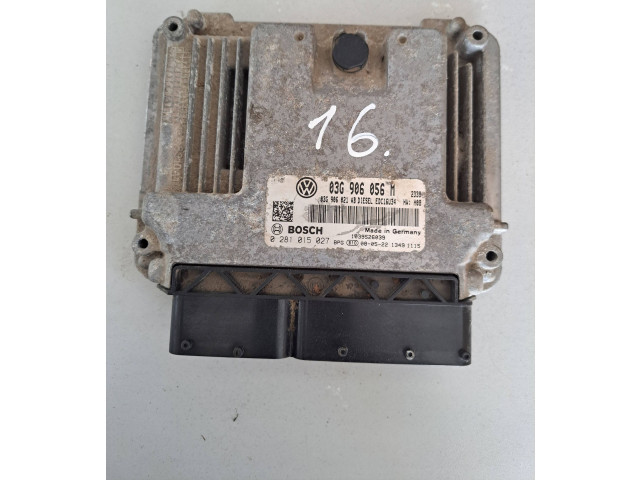 Řídící jednotka 03G906021AB, 0281015027 Volkswagen PASSAT B6 2007
