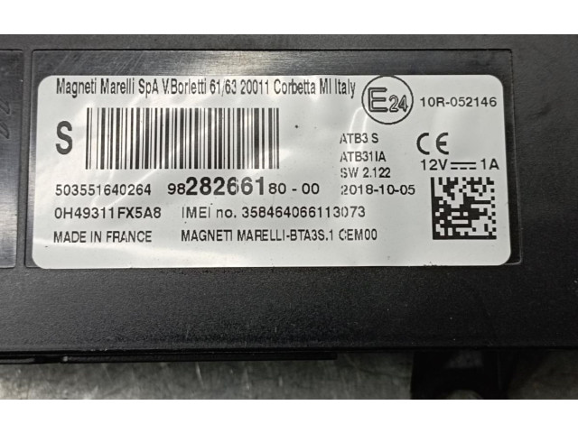 Блок управления 9828266180, 0H49311FX5A8 Peugeot Partner III