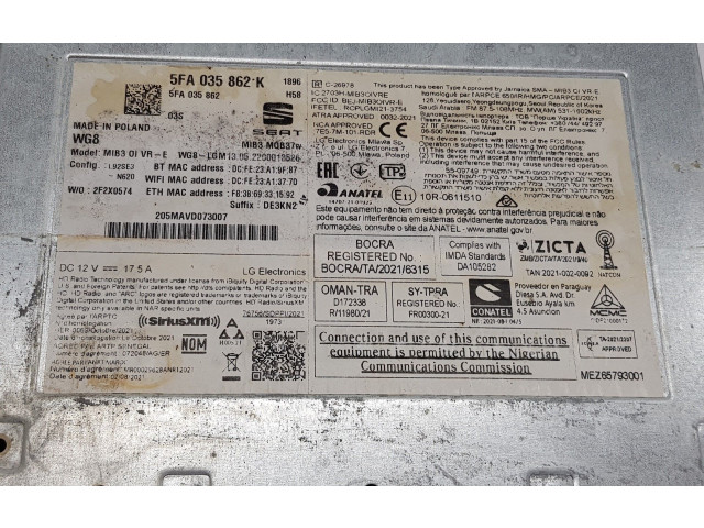 Блок управления 5FA035862K, 5FA035862R   Cupra Formentor