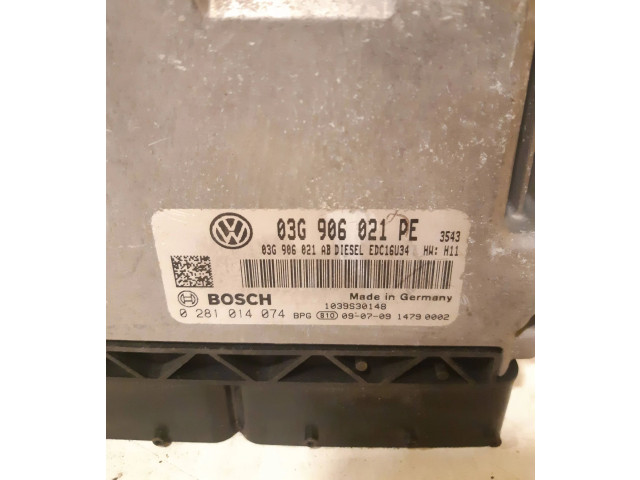 Блок управления двигателя 03G906021PE Volkswagen Caddy