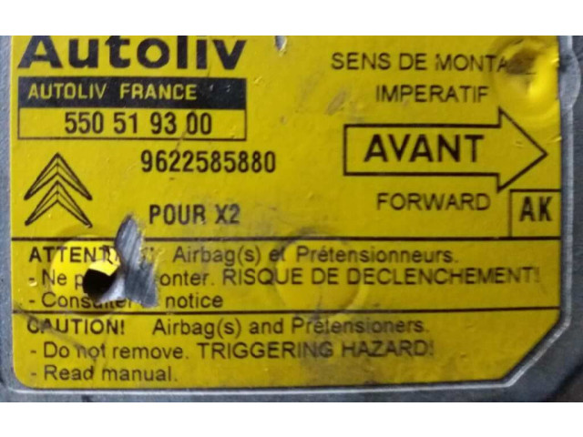 Блок подушек безопасности 550519300, 9622585880   Citroen Xantia
