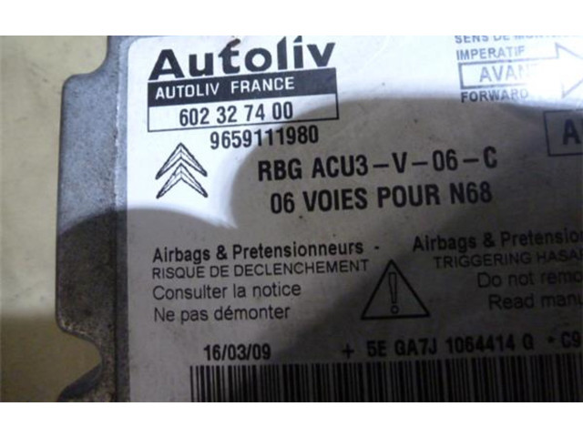 Блок подушек безопасности 602327400, 9659111980 Citroen Xsara Picasso