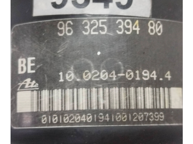 Jednotka ABS 9632539480, 3X4751 Peugeot 206 2000