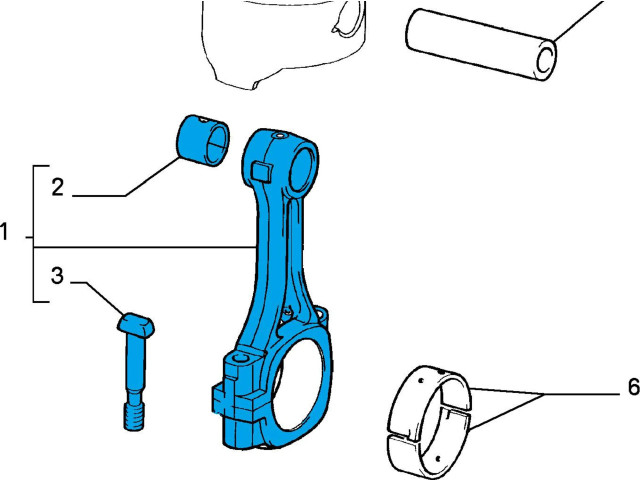 Шатун 46446555, OEM Lancia Delta II