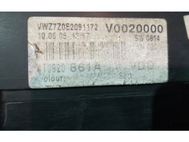 Панель приборов Volkswagen Caddy