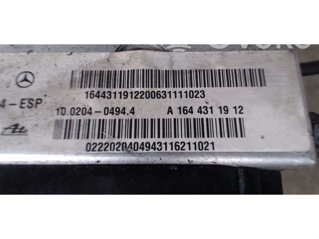 Блок АБС A1644311912   Mercedes-Benz  ML W164  2005 - 2011 года