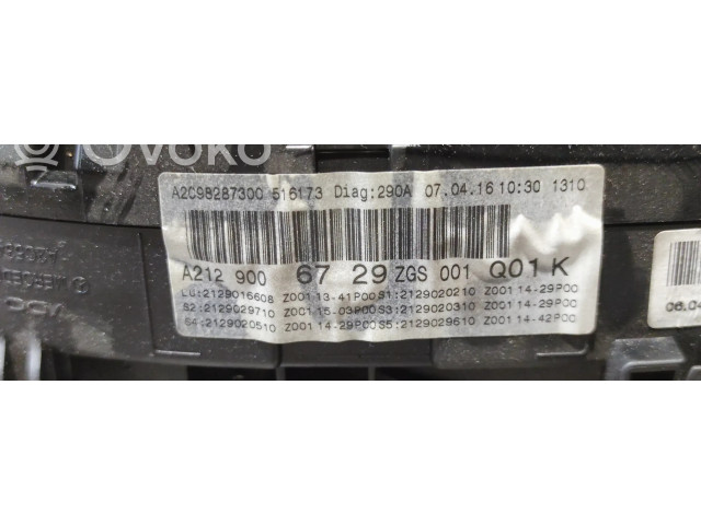 Přístrojová deska Mercedes-Benz E W212 2013 A2129006729