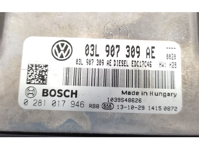Řídící jednotka 03L907309AE, 0281017946   Volkswagen Tiguan 2013