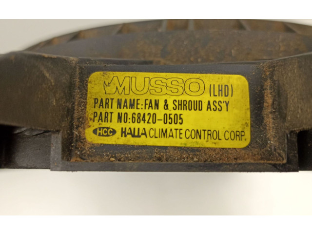 Электрический вентилятор радиаторов 684200505 SsangYong Musso
