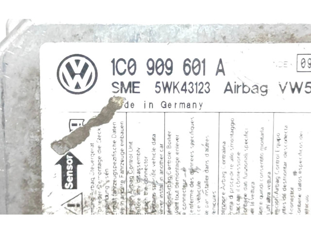 Блок подушек безопасности 1C0909601A, 5WK43123 Skoda Fabia Mk1 (6Y)