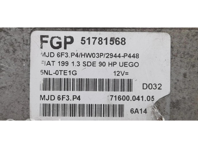 Řídící jednotka 51781568   Fiat Grande Punto 2005